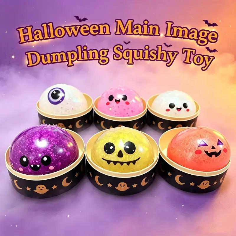 8-Piece Halloween Squishy Gift Box, Malt Sugar Stress Relief Fidget Toys, Sensory Toy Bundle, Creative Slow-Rebound Squishies, 8 Unique Spooky Designs, Halloween Party Favors & Holiday Gifts