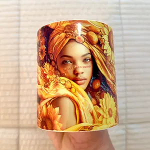 Oshun Coffee Mug (11oz) – Love & Prosperity Goddess Ceramic Cup | Handmade Afro-Cuban Art by Ashekuba