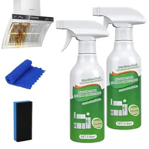 Kitchen Cleaner Remover Spray,Multifunctional Kitchen Appliance Cleaner,Kitchen Enzyme Cleaner,For Cooktop,Stove,Oven,Microwave & Oil Stains-318ml