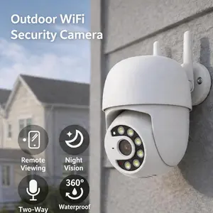 SENTKENG 2K Full HD Smart Security Camera for Home & Office with Pan Tilt, Color Night Vision, Motion Detection and Two-Way Audio