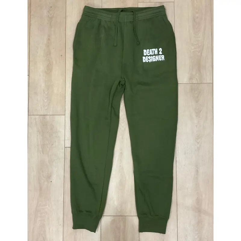 DEATH 2 DESIGNER - “V1” SWEATPANTS - OLIVE