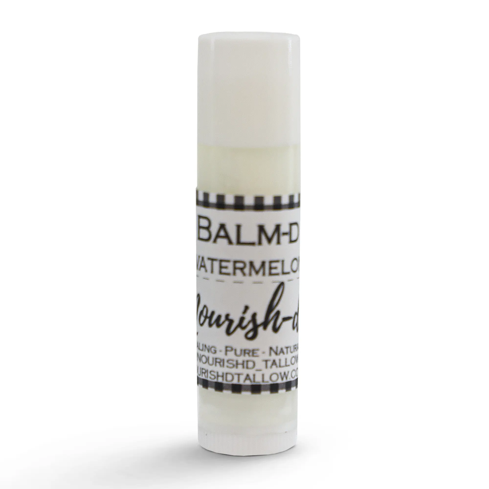 Nourish-D Tallow French Vanilla Lip Balm – 100% Natural Healing Lip Care – Lip Treatment for Cracked, Dry Lips – 10g Tallow-Based Balm – Heals & Moisturizes Lips
