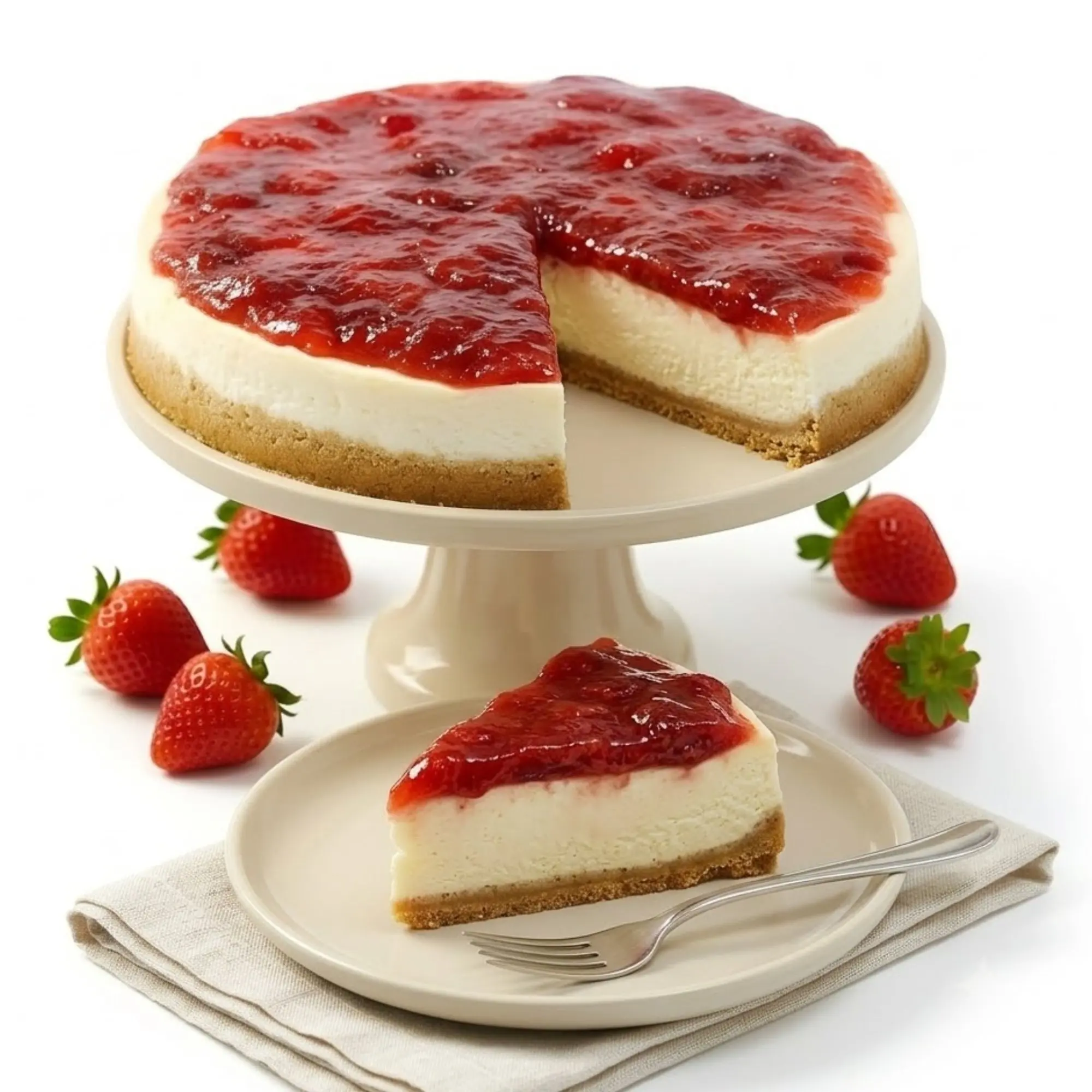 Andy Anand Sugar-Free Strawberry Mousse Cake, 3 lb – Diabetic-Friendly, All-Natural, No Preservatives, Guilt-Free Birthday Celebration Gift
