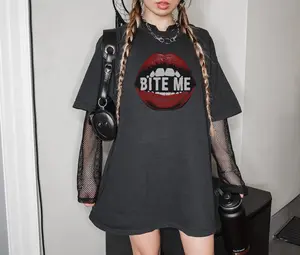 Bite Me Oversized T-shirt Top Womenswear
