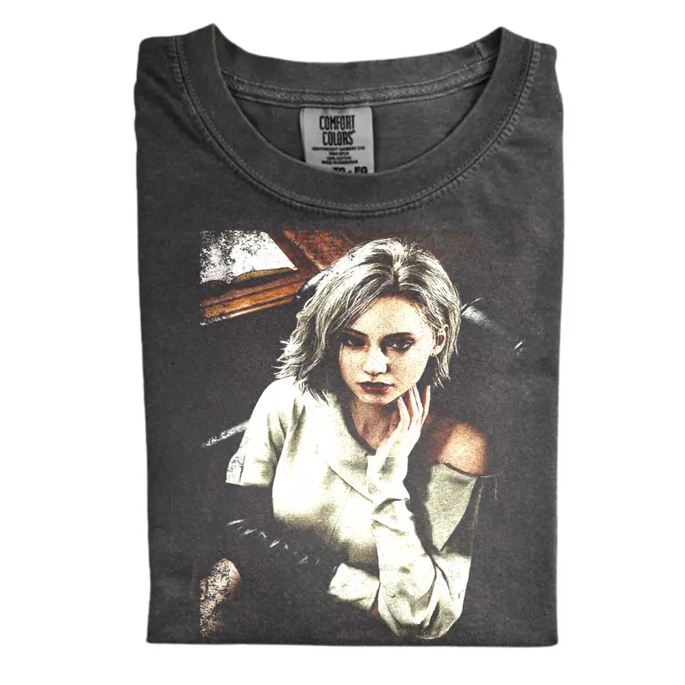 The Vintage Grace Ashcroft Comfort Color Shirt, Dark Aesthetic Resident Evil Shirt, Gothic Horror Game Shirt, Gift for Men, Gift for Women, Crew Neck T-shirt, Trending T-shirt