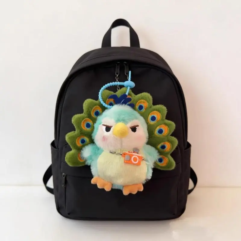 Proud Peacock Plush Keychain, Cute Creative Shaped Pendant for Fashion Accessories & Costume Jewelry