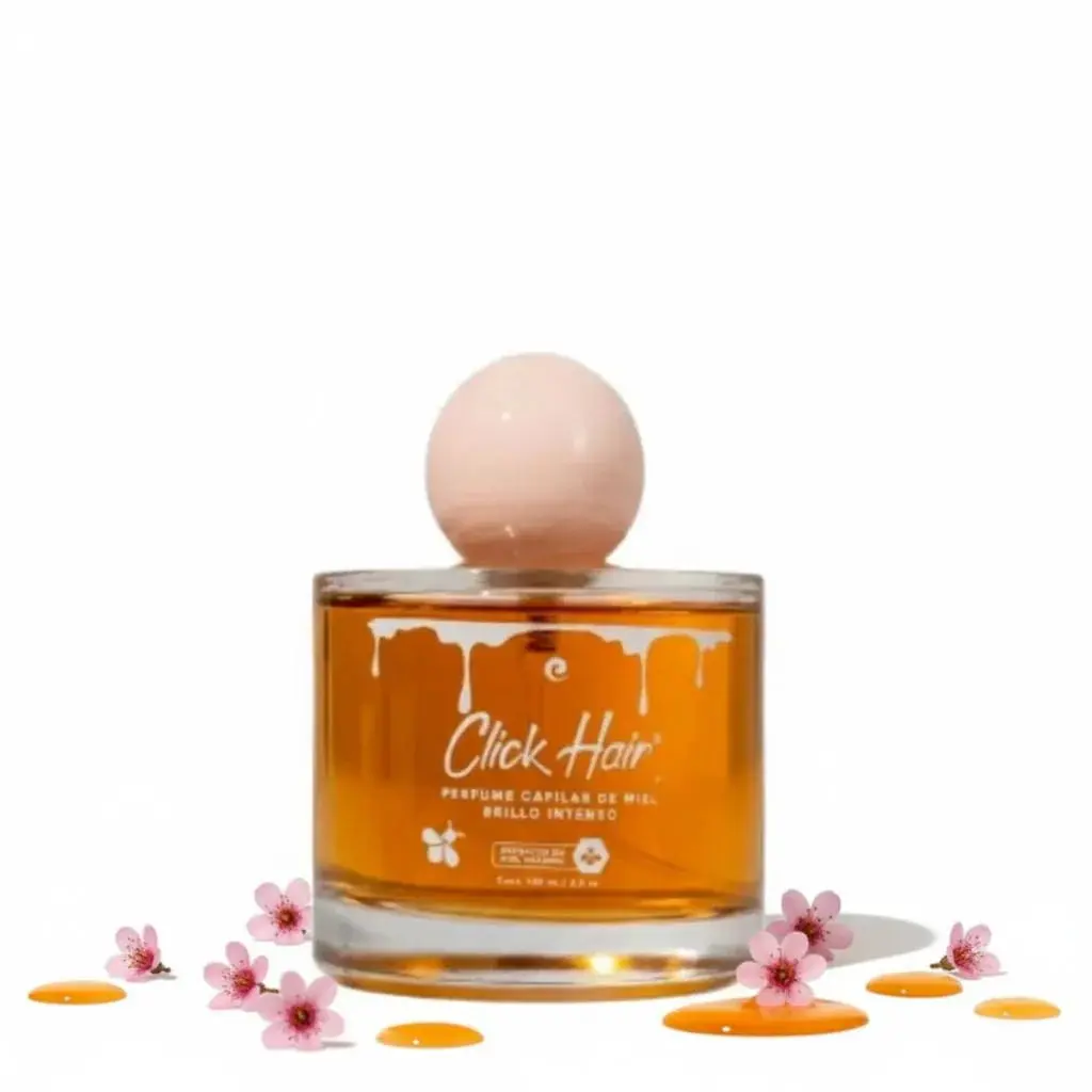 Honey & Hyaluronic Acid Hair Perfume for Intense Shine, Conditioning Liquid Fragrance with Thermal Protection for Dull Hair, Unisex Refill Bottle - 100ml, Moisturizing, Hydration, Protective, Scent, Natural, Hair Care
