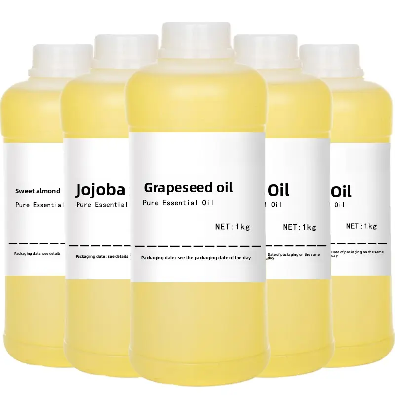 Scented Carrier & Essential Oil 5-Pack - Natural Cold-Pressed Olive, Sweet Almond, Peppermint, Rosehip Oils for Refreshing Bulk Crafting Projects, DIY Soap Making