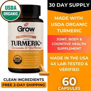Dr. Berg (Only 2 per Day) Turmeric Supplement with Black Pepper (Bioperine)