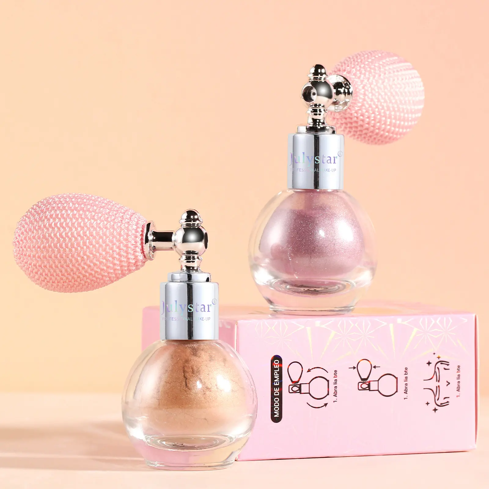 Julystar Face Contouring Fine Glitter Highlighter Long Lasting Sweatproof Stage Makeup Burst Body Highlighter Spray Bronzer Cosmetic
