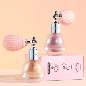 Julystar Face Contouring Fine Glitter Highlighter Long Lasting Sweatproof Stage Makeup Burst Body Highlighter Spray Bronzer Cosmetic
