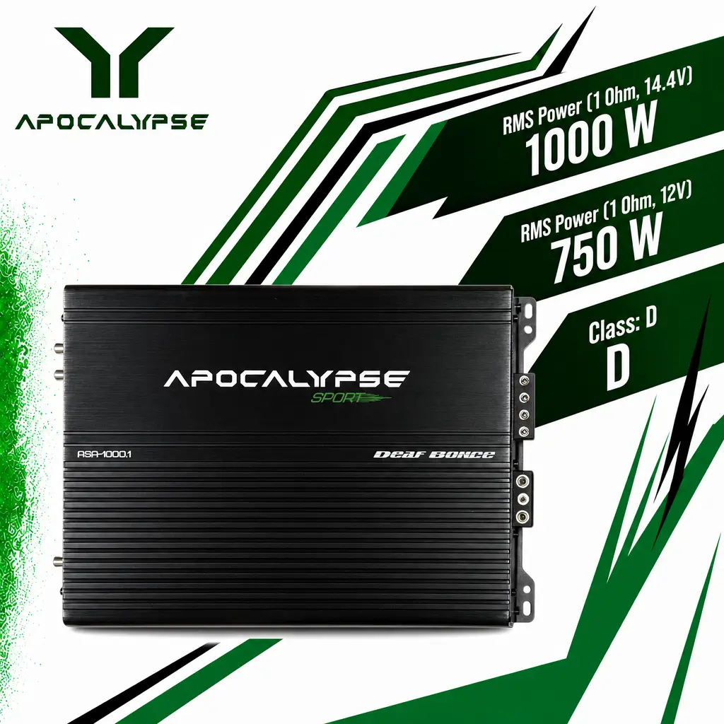 Apocalypse ASA-1000.1 | 1000 Watt Power Amplifier