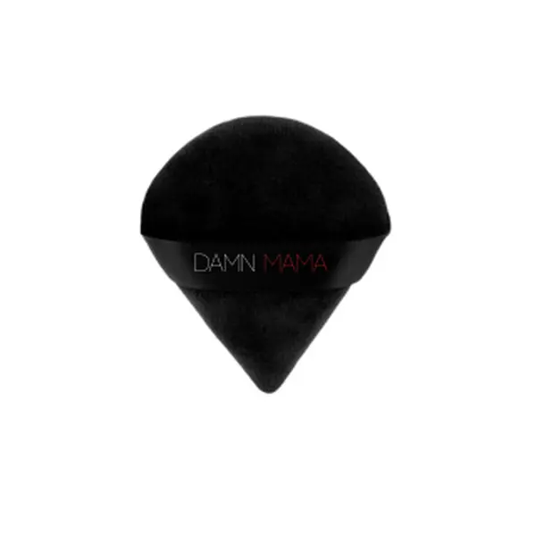 DAMN MAMA: Damn Good Pro Puff: Velour Makeup Powder Puff: Color Black