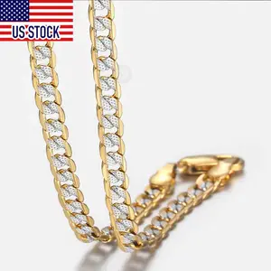 Davieslee 4mm Cuban Link Necklace – Unisex Curb Chain Jewelry for Men & Women