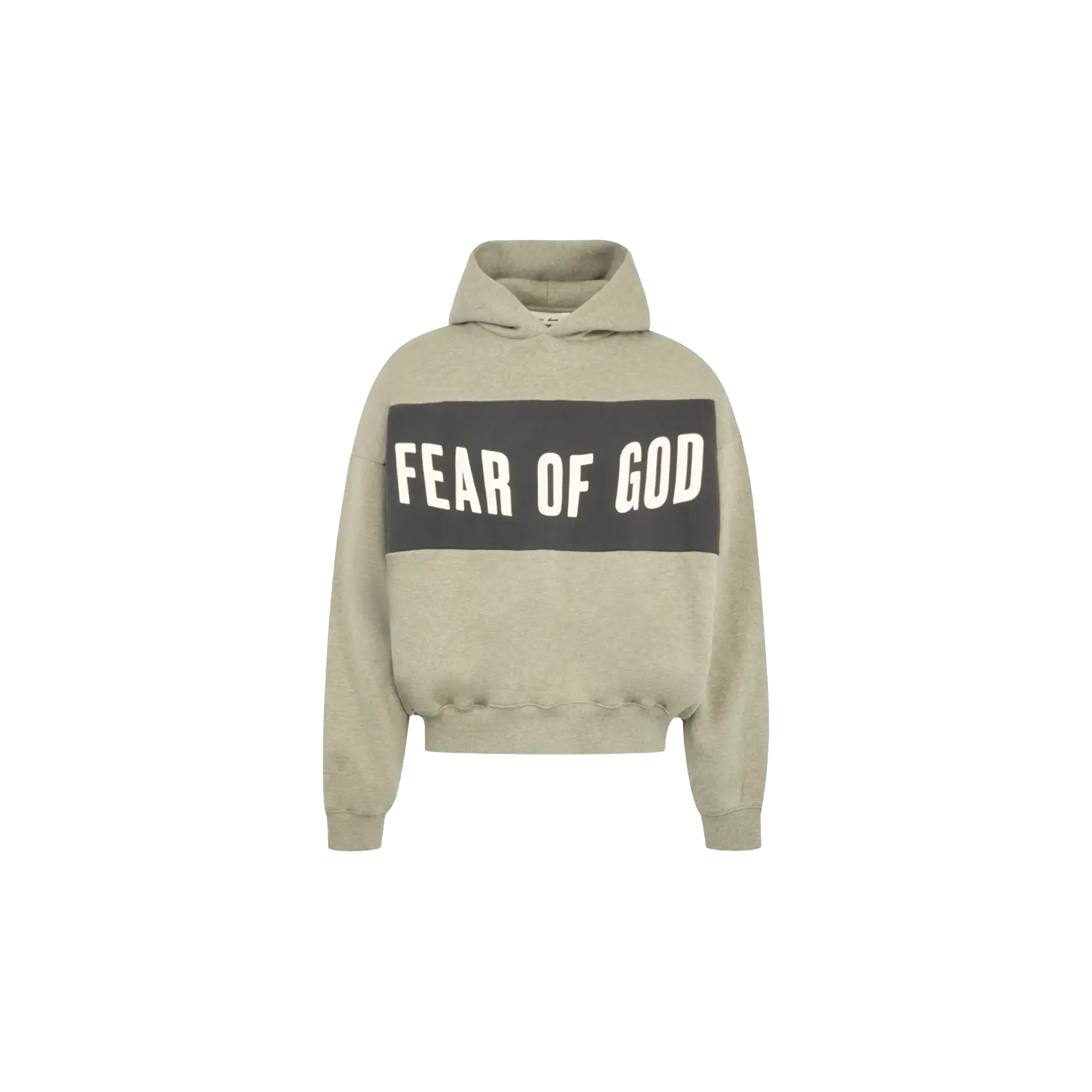 Cropped Relaxed Panelled Hoodie "Seal Heather / Iron Grey" RW00283 0135