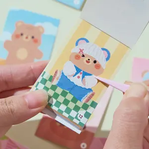 200 Pcs Cute Cartoon Bear Dress-Up Stickers, DIY Scene Decoration Stickers, Diy Sticker Paper, Adorable Animal Decals for Kids Crafts, Stickers Kit