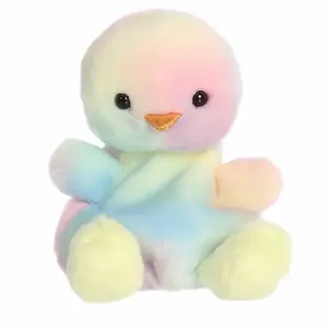 Palm Pals Adorable Aura Rainbow Chick 5 inch Mini Soft Plush Collectable Stuffed Animal