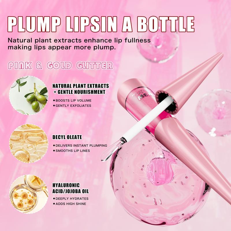 Spicy Lip Plumping Lip Balm - 5 Vibrant Shades for Bold Makeup Looks, Hydrating & Glossy Finish, Perfect for Date Nights & Bold Makeup Enthusiasts