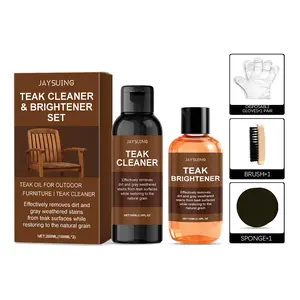 Jaysuing Teak Wood Cleaning Care Set Furniture Cleaning Stain Removal Glossy Wood Grain Daily Furniture Maintenance