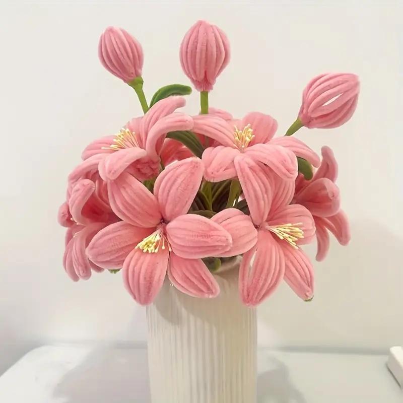 720 Piece Multi-Color Lily Twist Rod Pipe Cleaner Craft Kit, DIY Handmade Project, Perfect for Mother's Day, Graduation, Christmas, Valentine's Day