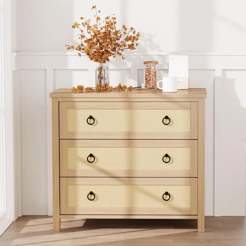rattan dresser tall