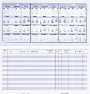 20-Pack Checkbook Register Ledger – Personal & Business Bank Transaction Record Books for Checking, Savings, Deposits & Credit Card Tracking, Easy Expense Management Logs