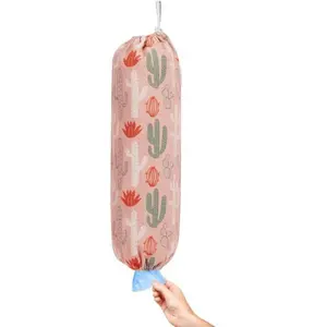 Plastic Bag Holder - Wall Mount Organizer & Dispenser, Heavy Duty Grocery Bag Storage for Home, Kitchen & Camper