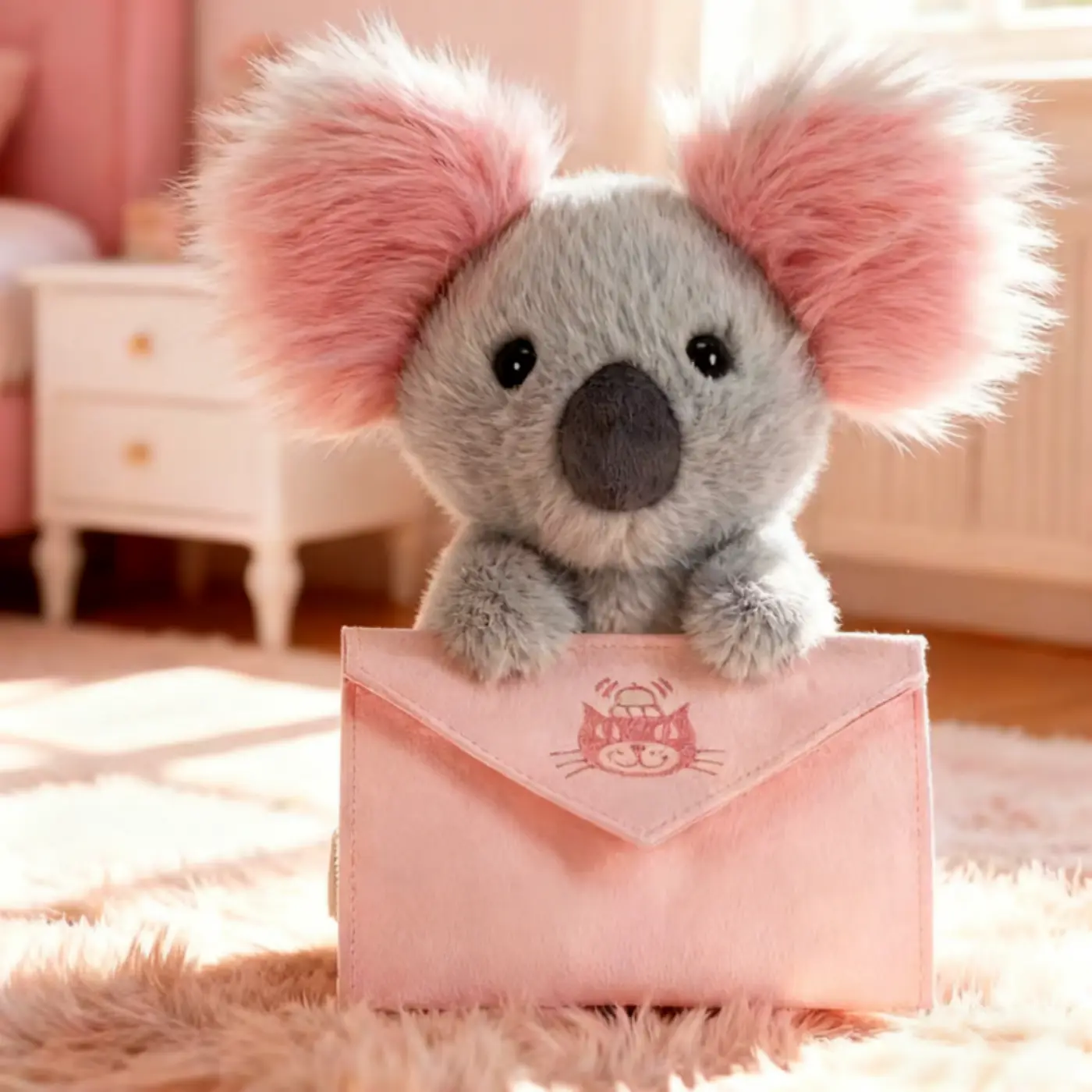 Cute stuffed toy  New "Envelope Koala"  This soft and adorable plush toy is an ideal gift for Valentine's Day, birthday, and collectors. It's also the perfect gift for her