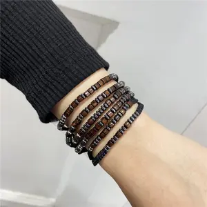 Morse Code Bracelets for Women Men Gifts for Her Best Friend Funny Inspirational Bracelets for Women Jewelry Adjustable Silk Beaded Wrap Bracelet