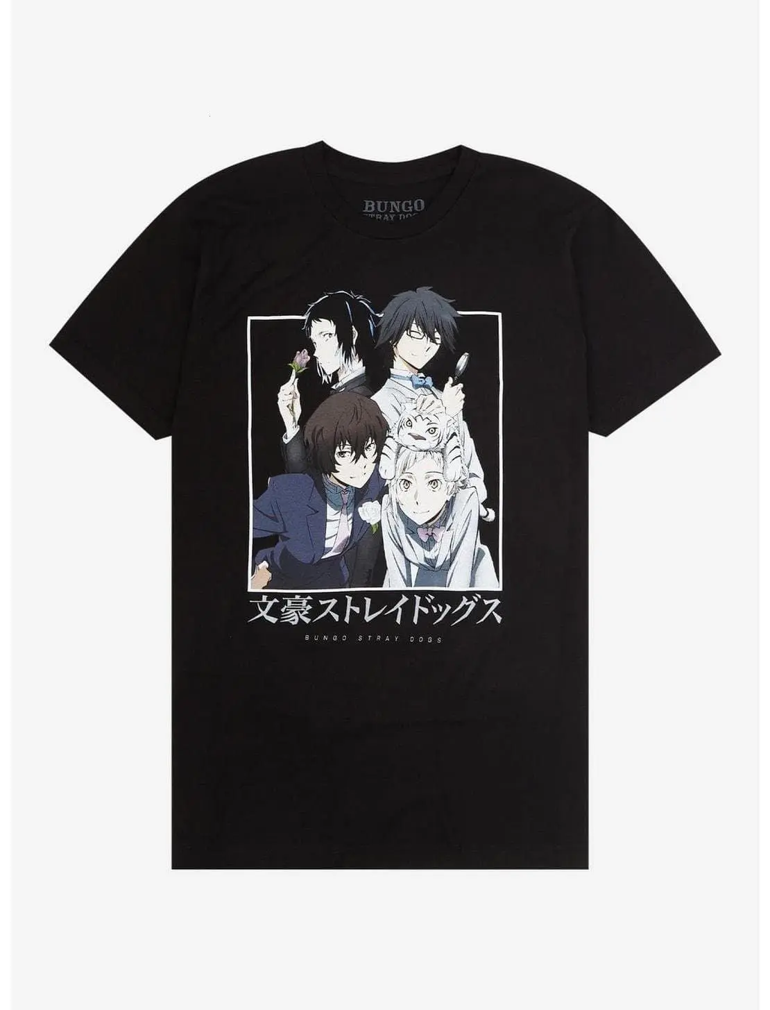 Bungo Stray Dogs Group Formal Suits T-Shirt Unisex Graphic Cotton Vintage Tees, Women's Shirt, Old But Gold Shirt Women Men Hoodie