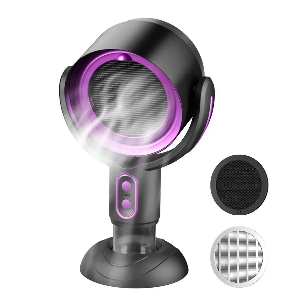 CleanerPortable Desktop Smoke Purifier Fan, USB Rechargeable Smoke Purifier Fan, Household Appliances for Indoor Smoking, Air Revitalizer, Air Cleaner