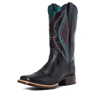 10035934 Ariat Women's PrimeTime Western Boot - True Black