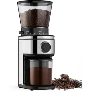 Conical Burr Coffee Grinder Electric, with 30 Grind Settings, Adjustable Burr Mill Grinder for Home Use, 2-12 Cups for Espresso, Pour Over & French Press