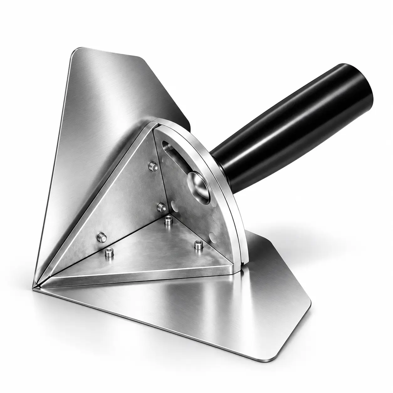 Interior Corner Finishing Trowel Stainless Steel, Silver Shaped Finishing Tool for Plaster Putty Wall Work, Interior Line Smoothing, Detail Jobs, Home Project Tasks