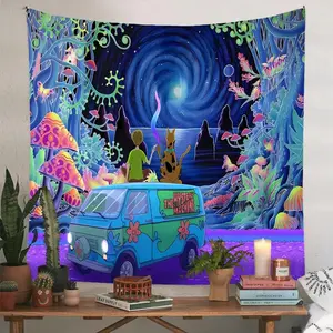 Forest Landscape Pattern Tapestry, Wall Hanging Blanket, Wall Decorative Tapestry for Living Room Bedroom, Summer Gift Ideas, Room Decor, Home Decor for Gifts, Bedroom trippy room decor Independence Day father's day gifts,gifts boyfriend, Tree