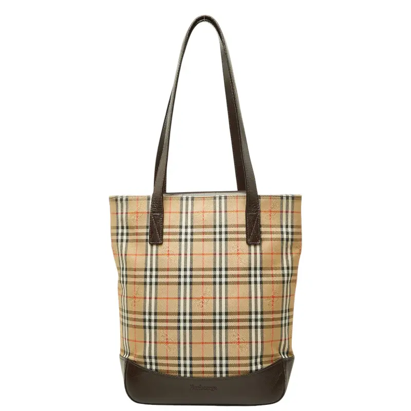 Pre-owned BURBERRY Canvas Tote Bags Burberrys Check Tote Bag