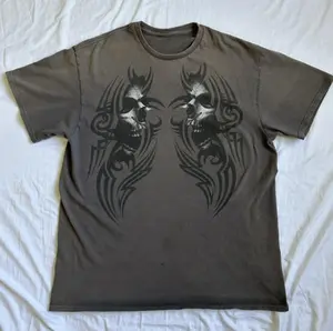 Tapout Grunge style 90s T Shirt y2k mma elite emo amity affliction goth skull, Unisex T-Shirt, Gift For Men Women Menswear Top Streetwear