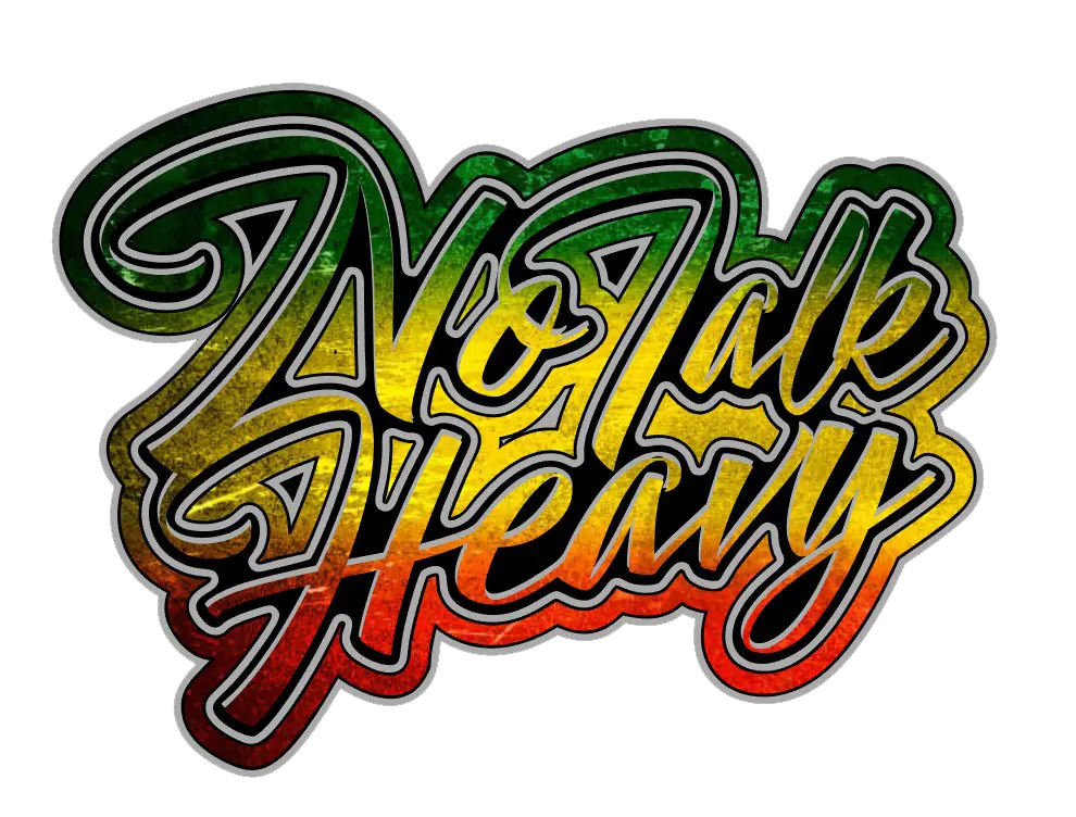 No Talk Heavy - Rasta Decal