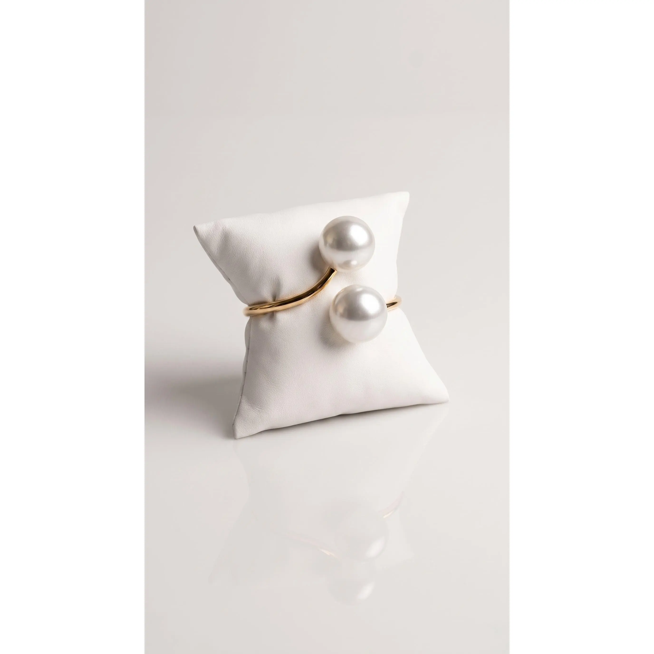 Bypass Pearl Hinged Bracelet