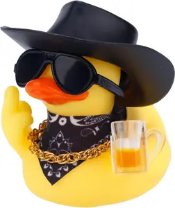 Cowboy Middle Finger Duck 5cm.Car duck interior Accessory.Jeep Ducks Quirky Decor Decoration