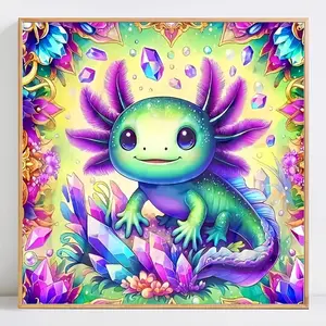Toad Pattern DIY Diamond Arts Colorful Painting Kit without Frame, DIY Decorative Art Picture with Tools for Beginner, Wall Art Decor for Home Living Room