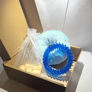 Dog Toy Mystery Box - Includes 5 Dog Treats & Random Dog Toy, Random Design, Ideal for Puzzle Play and Training