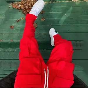 Menswear Unisex 12-Color Multi-Pocket Drawstring Joggers, Oversized Loose-Fitting Solid Casual Harem Sweatpants, Baggy Track Pants