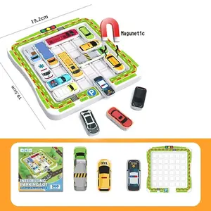 Car Logic Puzzle Set (15 Cars & 360 Challenges), Magnetic Brain Teaser Toy, Logical Thinking Training, Parking Game, Holiday Gift