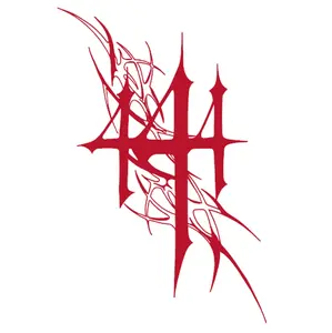 Gothic Tribal Cross Sticker 7 Inch – Carbon Fiber Style Vinyl Decal, Waterproof & UV Resistant, 20+ Colors, Perfect for Car, Motorcycle, Laptop & Custom Aesthetic Fans& Offroad Style