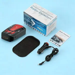 Premium 360° Car Radar Detector 12V Voice Alert Speed Camera Detection System for Vehicles