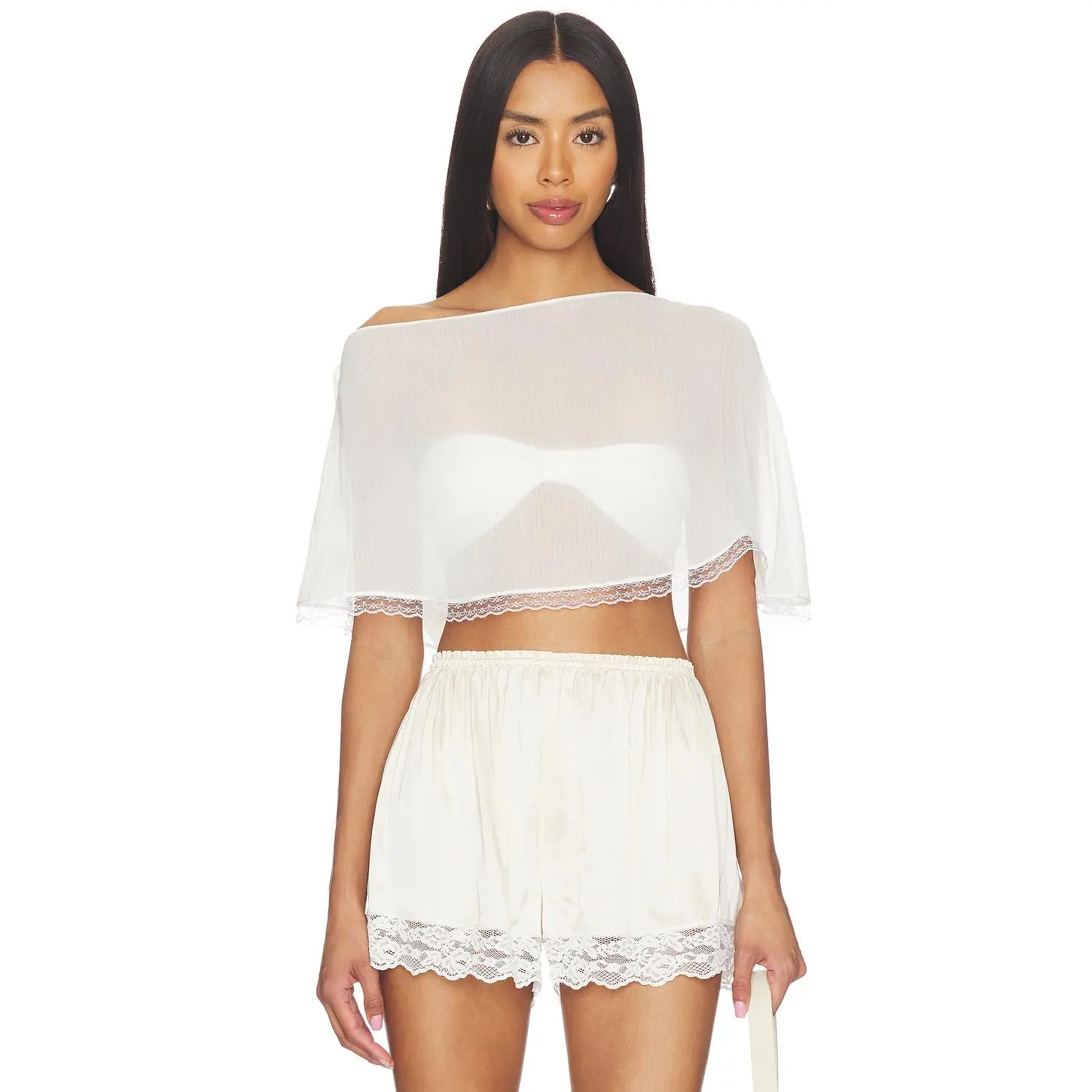 BUCI Oracle Poncho Set in Ivory