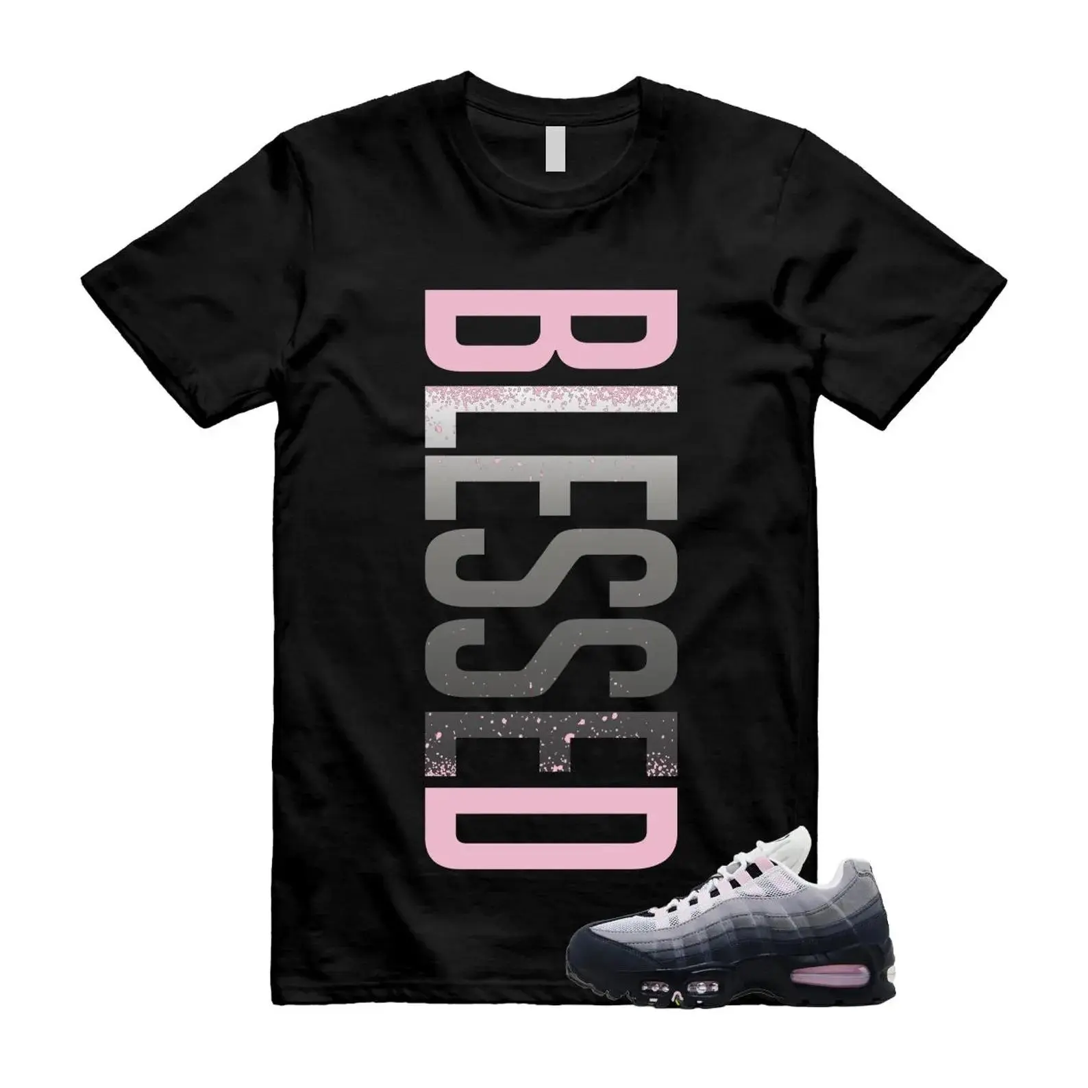 AM 95 Pink Foam Matching Shirt, BLESSED Graphic Tee, Rap HipHop Unisex T-Shirt, Gift For Women and Men, Best Gift