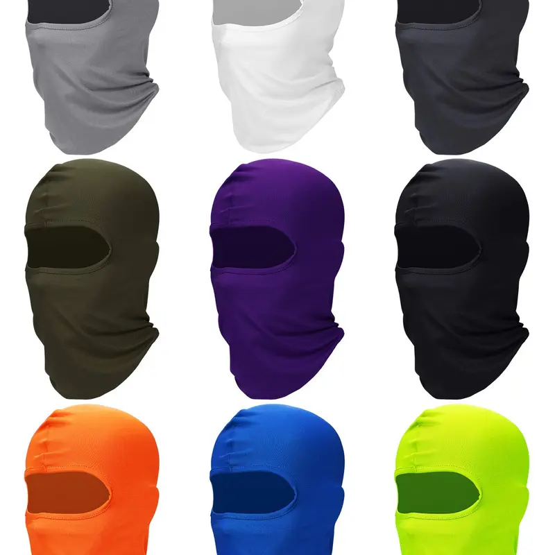 Pack of 9/8/6 Neck Gaiter Balaclava Gator Face Full Mask,UV Protection Breathable Ski Cycling Sports Face Bandanas Neck Cover for Men Women,Halloween,Christmas Party,Father's Day Gift,Hand Tools Kits