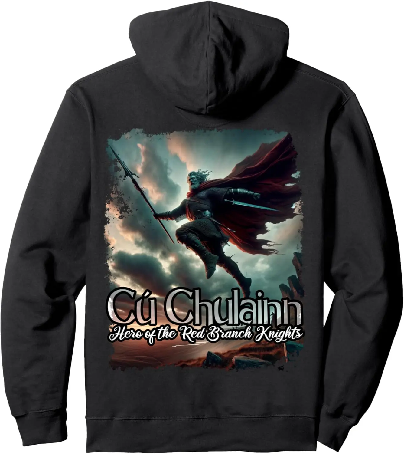 Cu Chulainn Celtic Mythology War God Pullover Hoodie